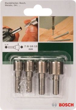 Bosch Lokma Anahtarı Seti 7, 8, 10, 13mm Tophan Makina