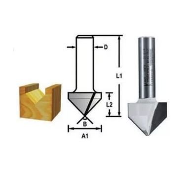 Makita D-47955 Dalma “V” Kanal Freze Bıçağı (Çift Bıçak) Makita D-47955 Dalma “V” Kanal Freze Bıçağı (Çift Bıçak)