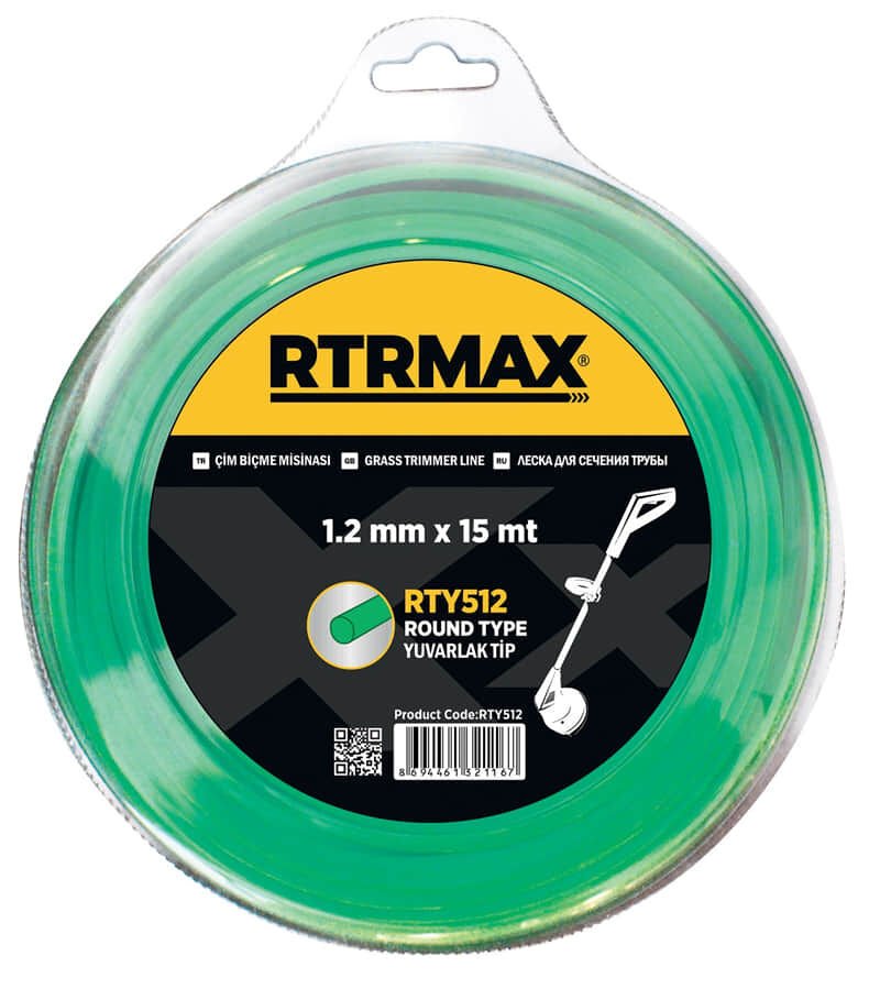 RTRMAX RTY533 3.3mmx46m Yeşil Yuvarlak Tırpan Misinası