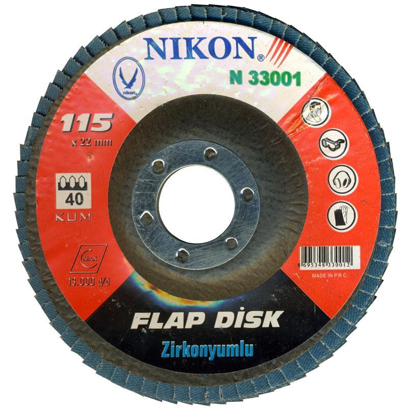 Nikon N33003 115mm 60 Kum Zirkonyumlu Flap Disk