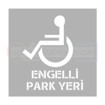 engelli park yeri levhasi