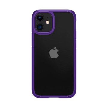 Iphone 12 Mini Kilif Spigen Crystal Hybrid Hydrangea Purple Spigen