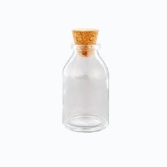 Mantar Tıpalı Cam Şişe 50 ml 100 Adet