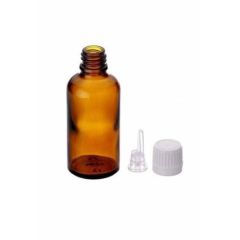 Amber Cam Şişe 30 ml İçten Damlalıklı Kapak 25 mm 20 Adet