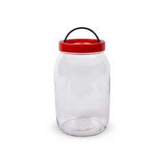 Cam Kavanoz Plastik Kapaklı 3 lt 102 Adet