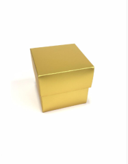 Gold Sabun Kokulu Taş Mum Kutusu 10x10x10 cm