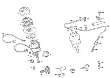 Mercedes W126 116/117/Motor 420 500 560 Tevzii Makarası Facet