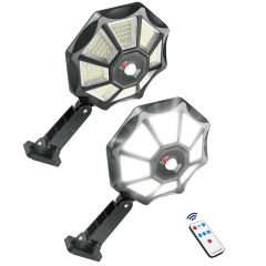 Powermaster Kumandalı Sensörlü Beyaz Solar Aydınlatma ZB-168A