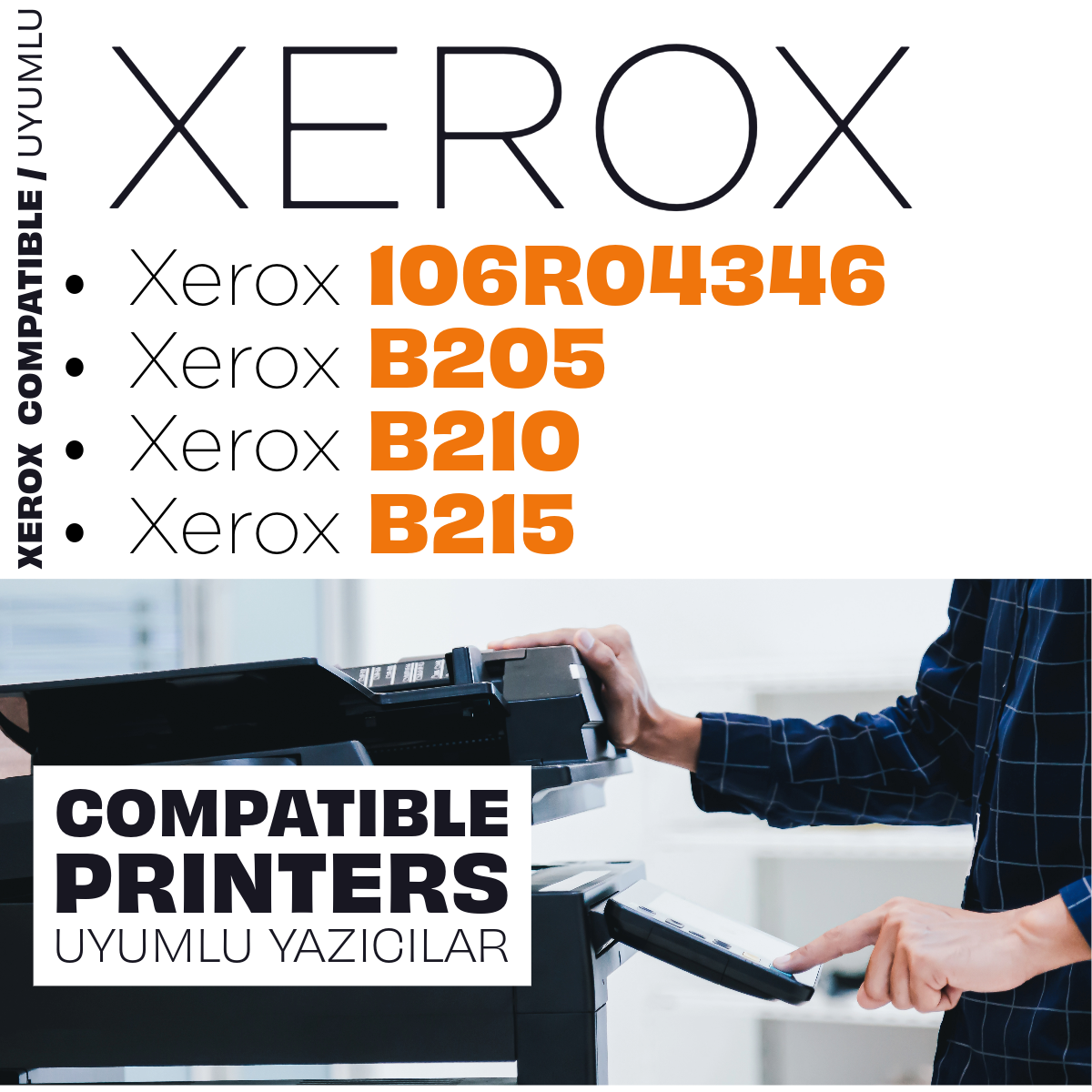 Xerox B205 Muadil Toner/ B210 / B215 / 106R04348