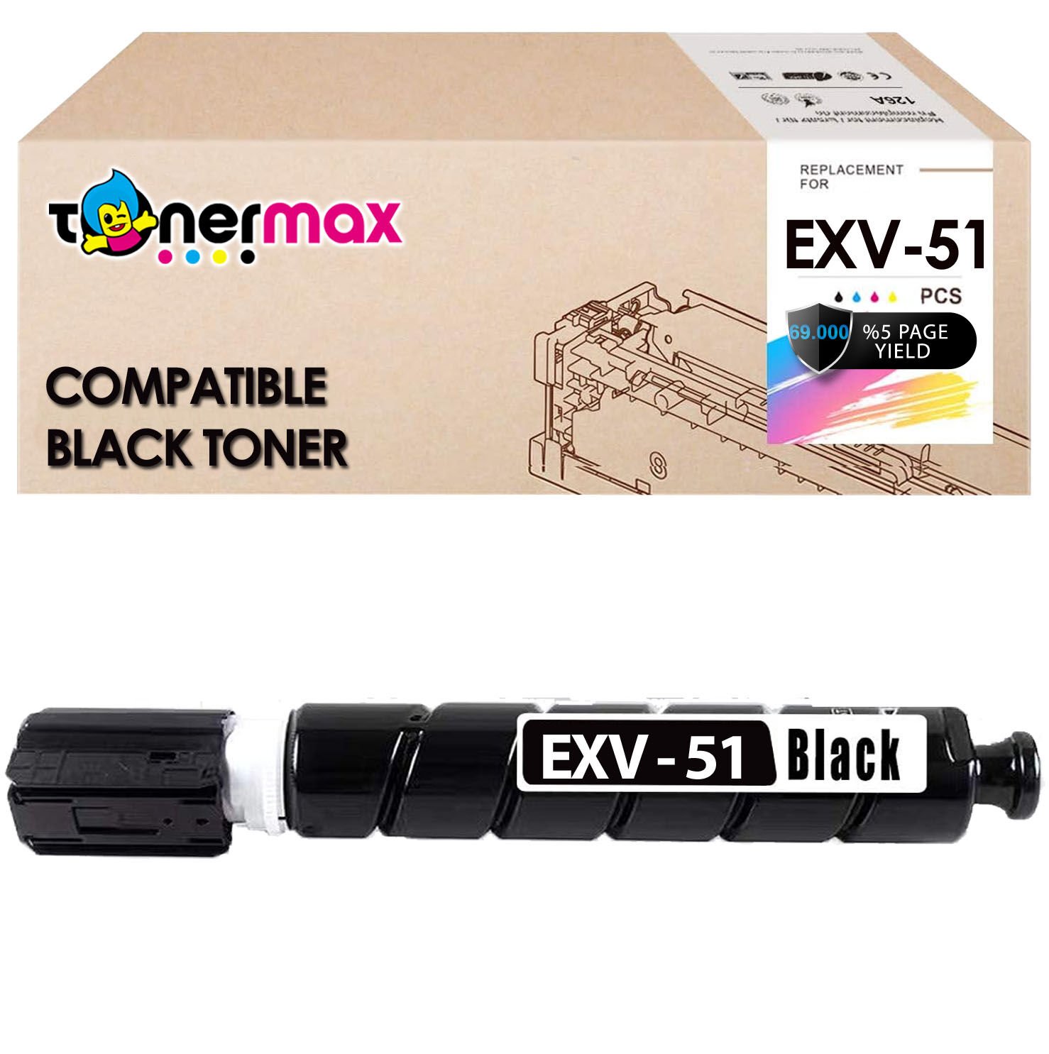 Canon C-EXV-51 Muadil Toner - Siyah / IR-C5535 / IR-C5540 / IR-C5550 / IR-C5560 / IR-C5750