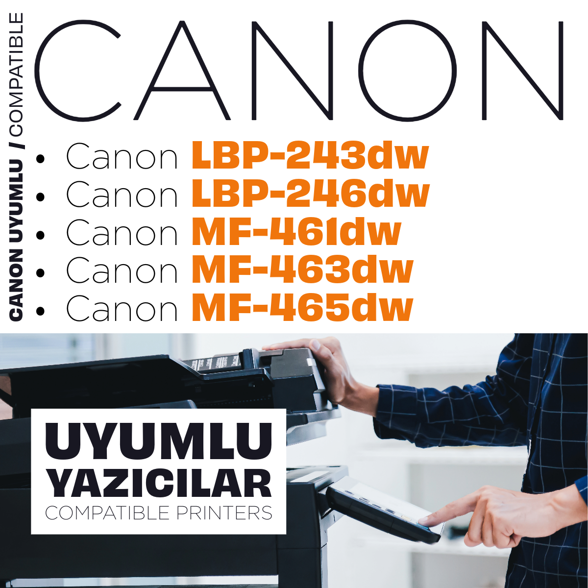 Canon CRG-070 Toner Tozu / LBP243dw / LBP246dw / MF461dw / MF463dw / MF465dw