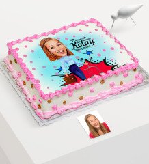 Kişiye Özel Bayan Avukat Karikatür Baskılı Yaş Pasta İçin Yenilebilir Şekerli Kağıt - 3