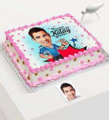 Kişiye Özel Bay Antrenör Karikatür Baskılı Yaş Pasta İçin Yenilebilir Şekerli Kağıt - 1