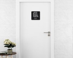 BK Home Öğrenci İşleri Kapı Yönlendirme Levhası