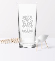 Kişiye Özel Y Baş Harfli ve İsimli Rakı Bardağı (Model 2)