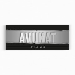 Kişiye Özel Avukat Duvar & Kapı İsimliği (Model 11)