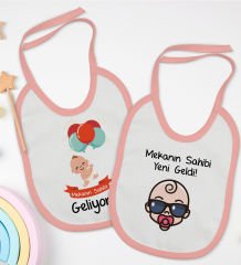 BK Kids Mekanın Sahibi Tasarımlı 2âli Pembe Mama Önlüğü-1