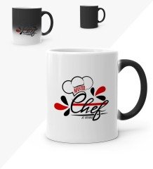 Kişiye Özel Master Chef Sihirli Kupa Bardak - 5