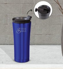 Kişiye Özel 784 Lacivert Paslanmaz Çelik Termos Bardak 450ml