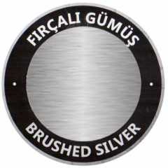 Sublimasyon Fırçalı Gümüş Metal 30x60 cm - 0,45 mm