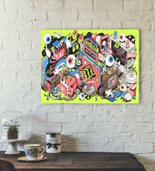 BK Gift Modern Soyut Tasarımlı Kanvas Tablo 30x50cm-28