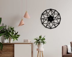 BK Gift Dekoratif 45cm Ahşap Duvar Saati-146