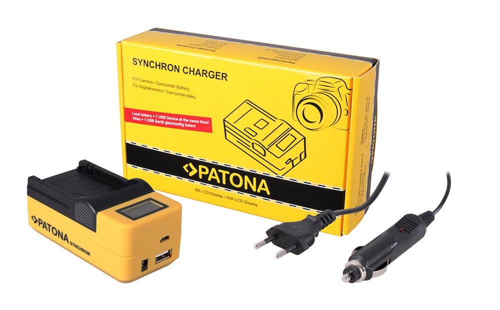 Patona EN-EL 15 Nikon Canon Tekli Synchron USB Charger LCD Ekranlı