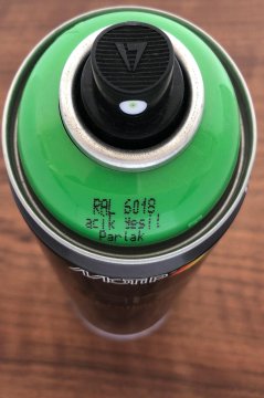 MOTİP CARAT RAL6018 Açık Yeşil Parlak Sprey Boya 400 ML